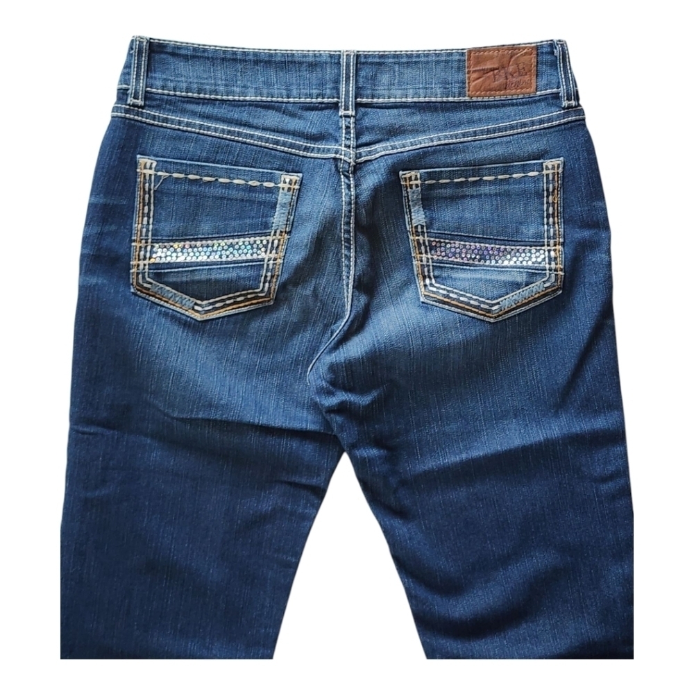 BKE Indigo Wash Denim Crop Capris - Picture 4 of 10